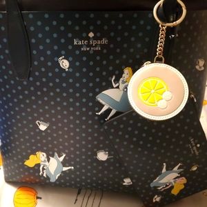 Kate Spade Alice in Wonderland large tote plus